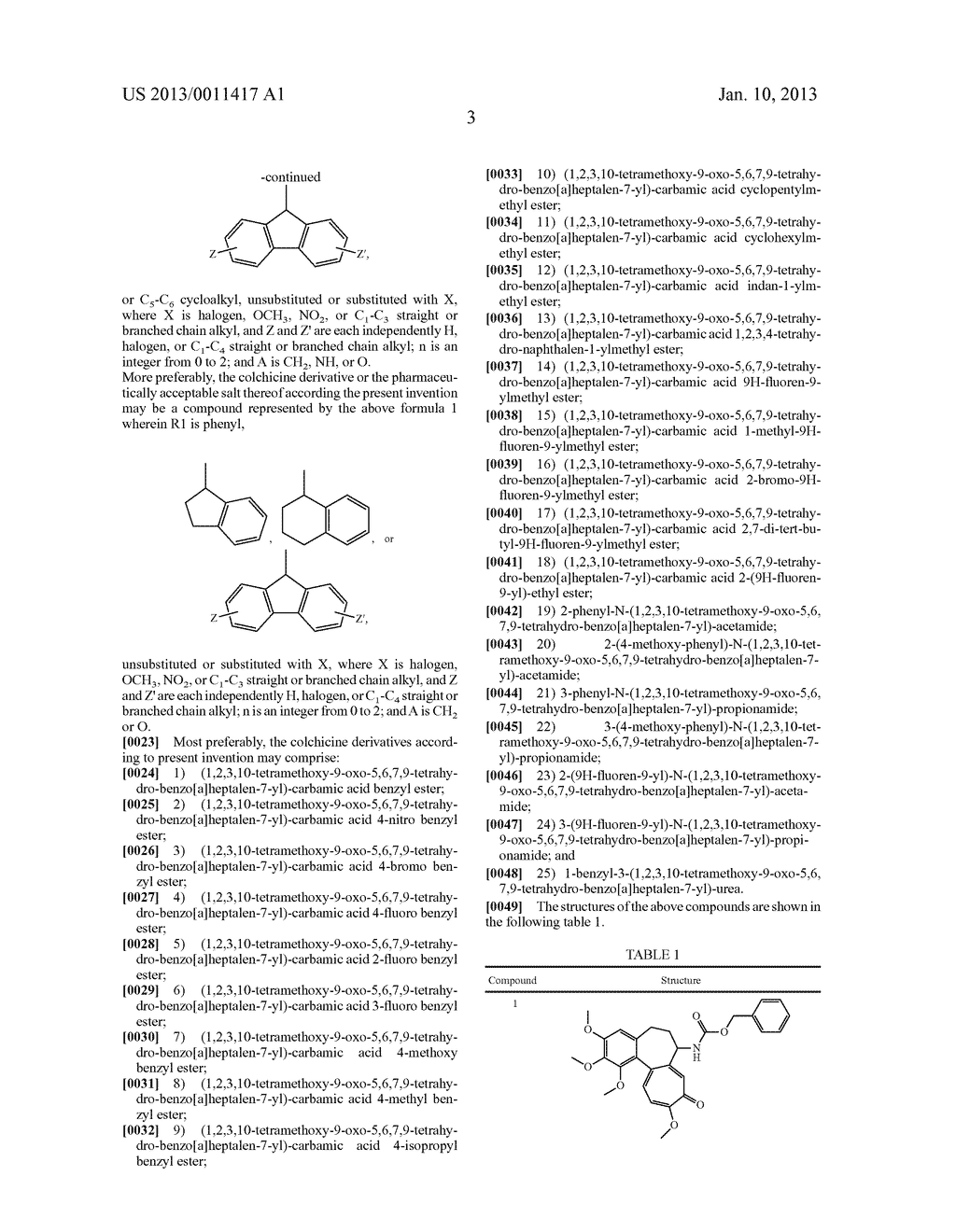 COLCHICINE DERIVATIVES OR PHARMACEUTICALLY ACCEPTABLE SALTS THEREOF,     METHOD FOR PREPARING SAID DERIVATIVES, AND PHARMACEUTICAL COMPOSITION     COMPRISING SAID DERIVATIVES - diagram, schematic, and image 06