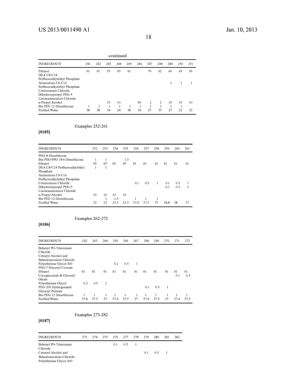 HIGH ALCOHOL CONTENT FOAMING COMPOSITIONS WITH SILICONE-BASED SURFACTANTS - diagram, schematic, and image 19