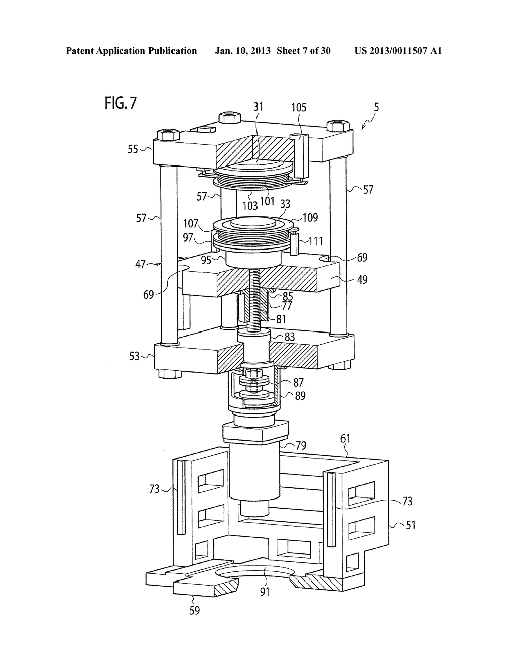 SHEET-SHAPED MOLD CONVEYING/POSITIONING DEVICE - diagram, schematic, and image 08