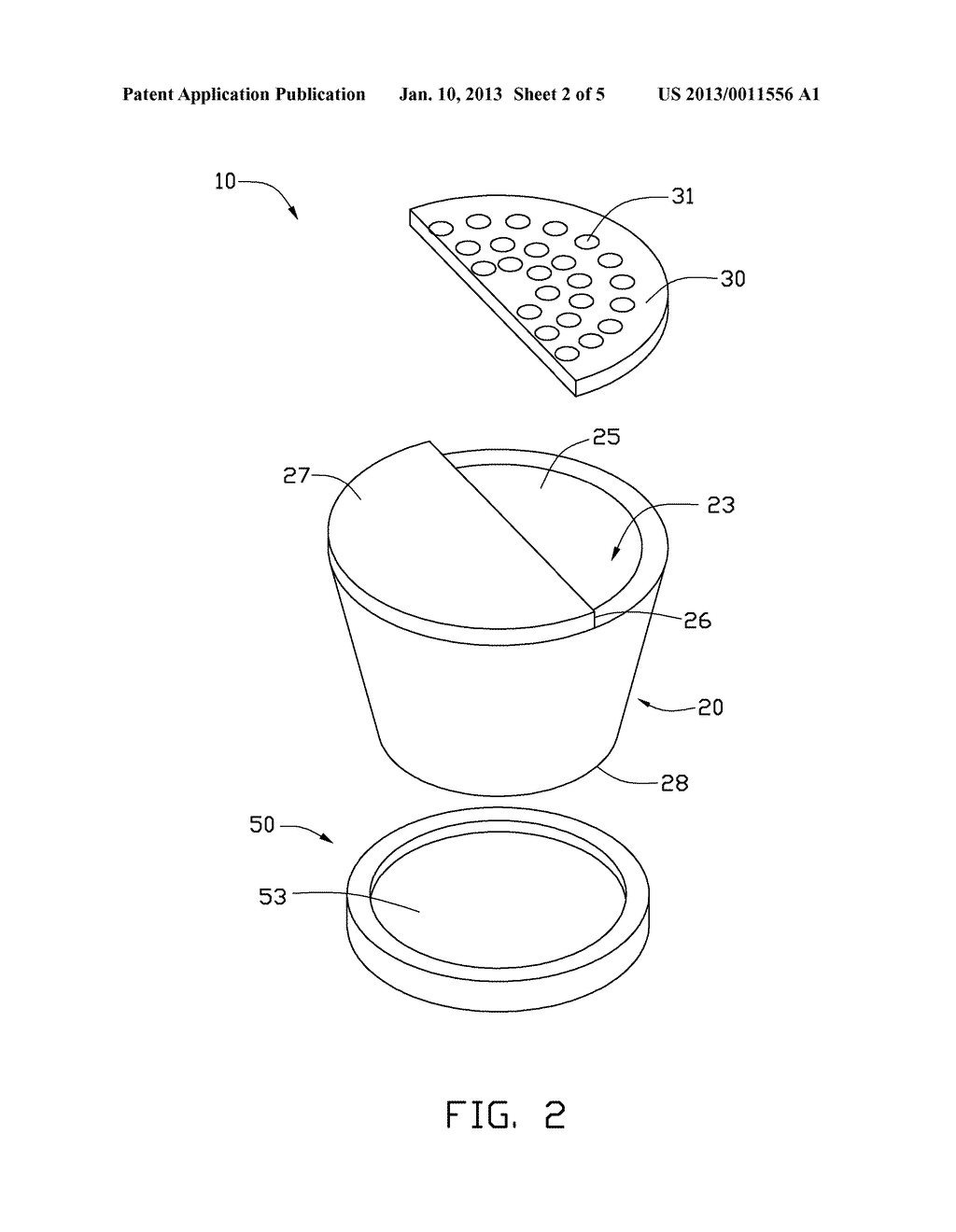 CRUCIBLE, VAPOR DEPOSITION SYSTEM AND METHOD USING THE CRUCIBLE - diagram, schematic, and image 03