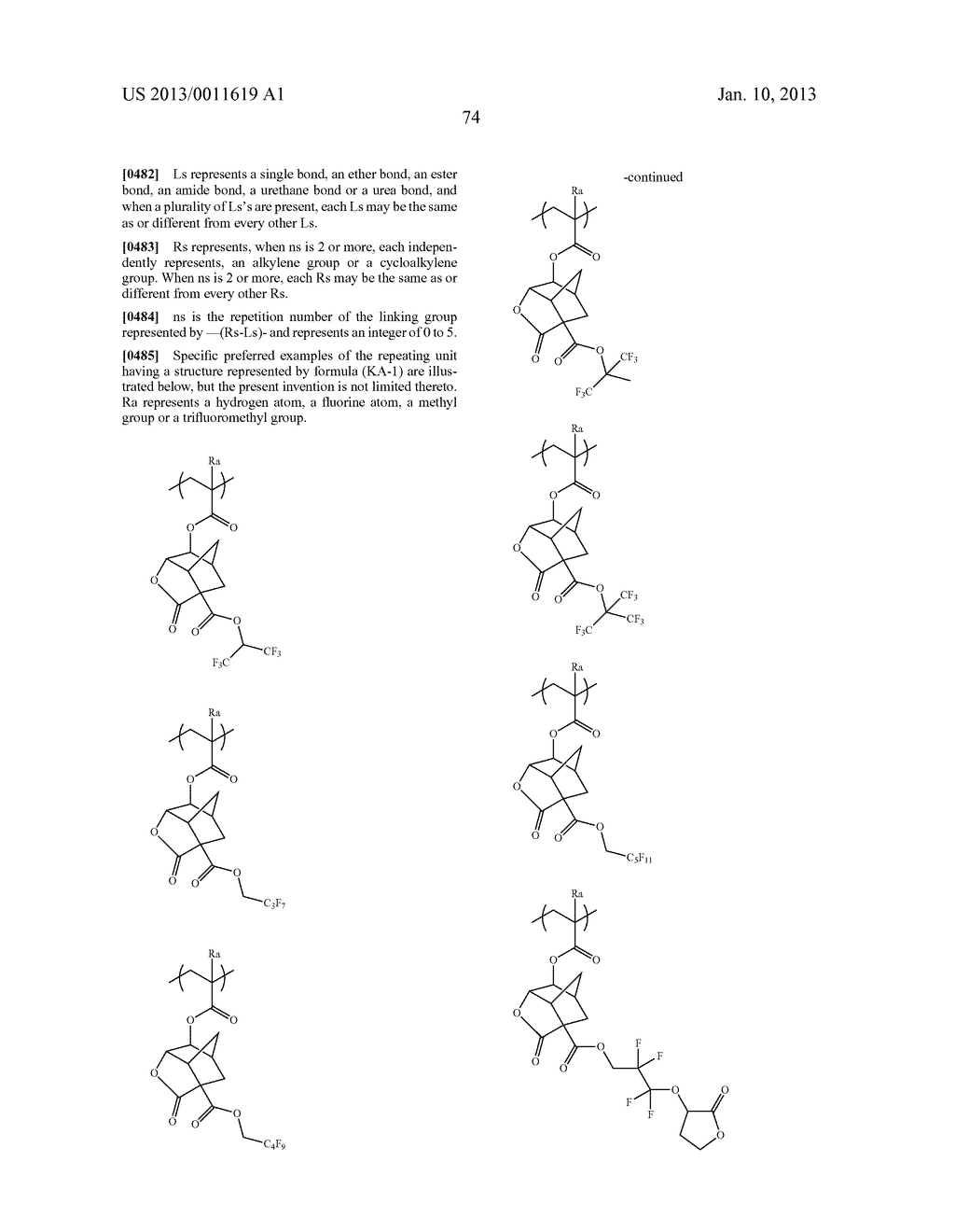 PATTERN FORMING METHOD, CHEMICAL AMPLIFICATION RESIST COMPOSITION AND     RESIST FILM - diagram, schematic, and image 76