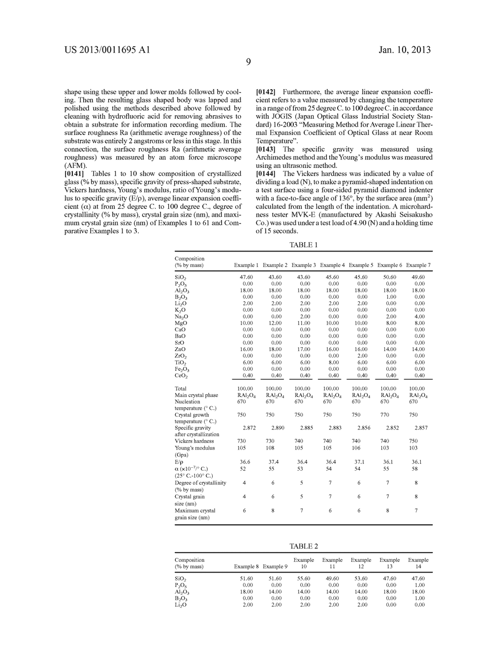 CRYSTALLIZED GLASS SUBSTRATE FOR INFORMATION RECORDING MEDIUM AND METHOD     OF PRODUCING THE SAME - diagram, schematic, and image 14