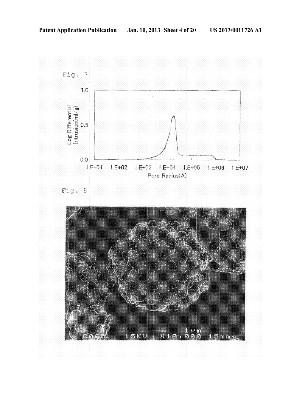 POWDERS FOR POSITIVE-ELECTRODE MATERIAL FOR LITHIUM SECONDARY BATTERY,     PROCESS FOR PRODUCING THE SAME, POSITIVE ELECTRODE FOR LITHIUM SECONDARY     BATTERY EMPLOYING THE SAME, AND LITHIUM SECONDARY BATTERY - diagram, schematic, and image 05