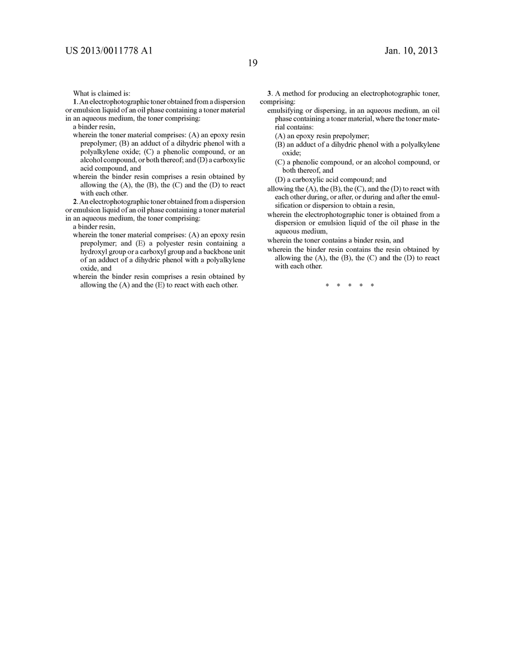 ELECTROPHOTOGRAPHIC TONER, METHOD FOR PRODUCING TONER, DEVELOPER AND IMAGE     FORMING APPARATUS CONTAINING TONER - diagram, schematic, and image 21