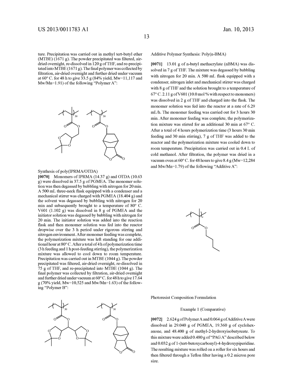 MONOMERS, POLYMERS, PHOTORESIST COMPOSITIONS AND METHODS OF FORMING     PHOTOLITHOGRAPHIC PATTERNS - diagram, schematic, and image 16