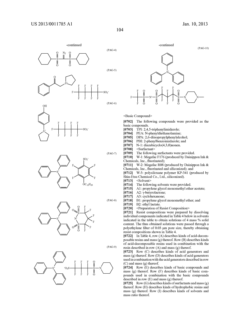 PATTERN FORMING METHOD AND RESIST COMPOSITION - diagram, schematic, and image 105