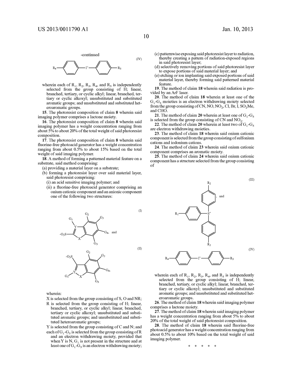 FLUORINE-FREE FUSED RING HETEROAROMATIC PHOTOACID GENERATORS AND RESIST     COMPOSITIONS CONTAINING THE SAME - diagram, schematic, and image 11