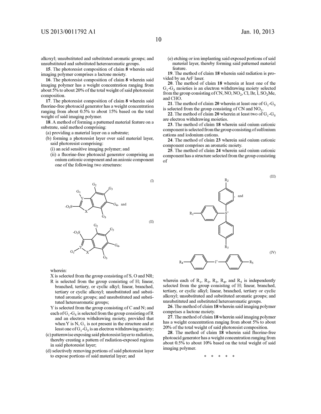 FLUORINE-FREE FUSED RING HETEROAROMATIC PHOTOACID GENERATORS AND RESIST     COMPOSITIONS CONTAINING THE SAME - diagram, schematic, and image 11