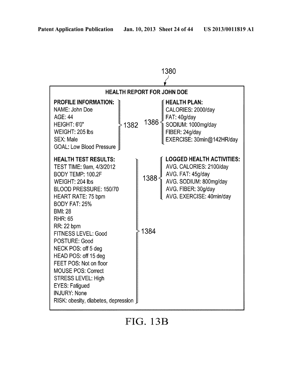 Systems, Computer Medium and Computer-Implemented Methods for Coaching     Employees Based Upon Monitored Health Conditions Using an Avatar - diagram, schematic, and image 25