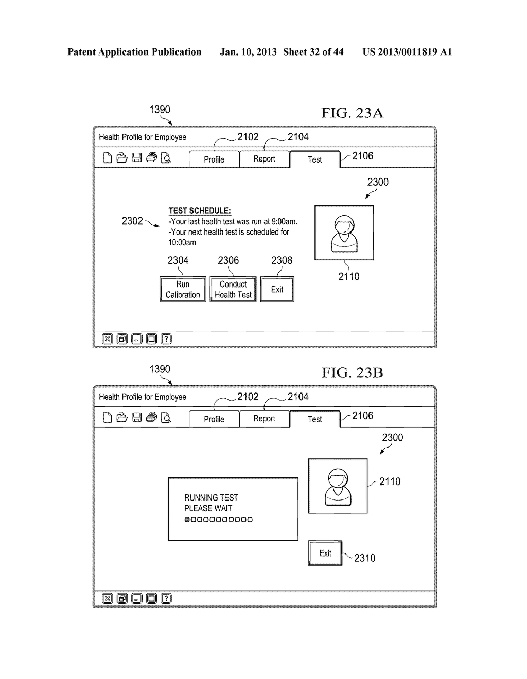 Systems, Computer Medium and Computer-Implemented Methods for Coaching     Employees Based Upon Monitored Health Conditions Using an Avatar - diagram, schematic, and image 33