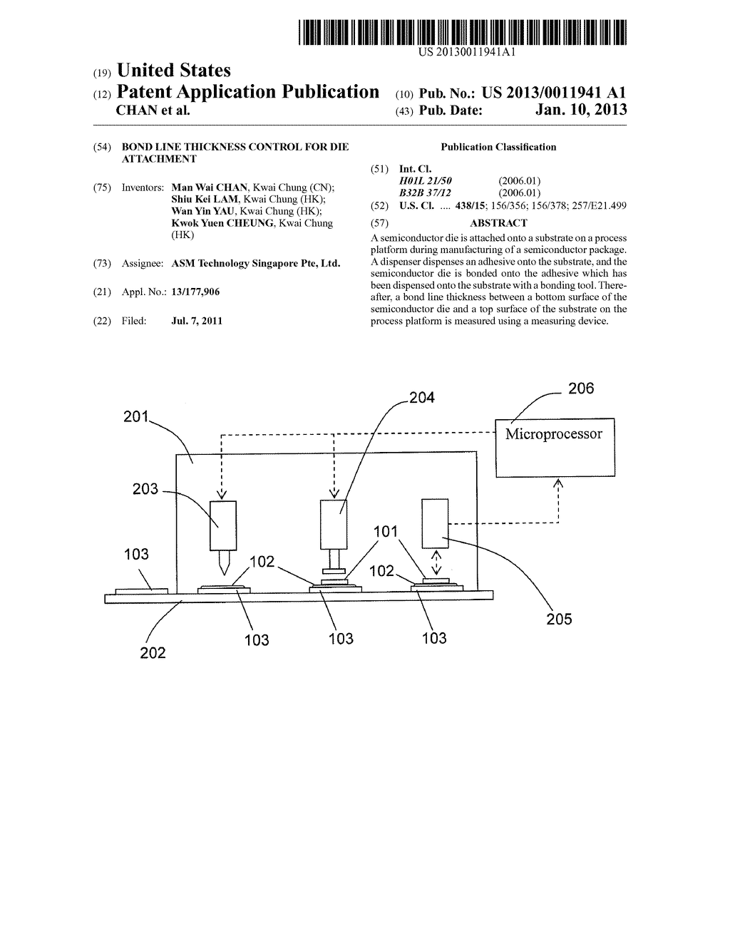 BOND LINE THICKNESS CONTROL FOR DIE ATTACHMENT - diagram, schematic, and image 01