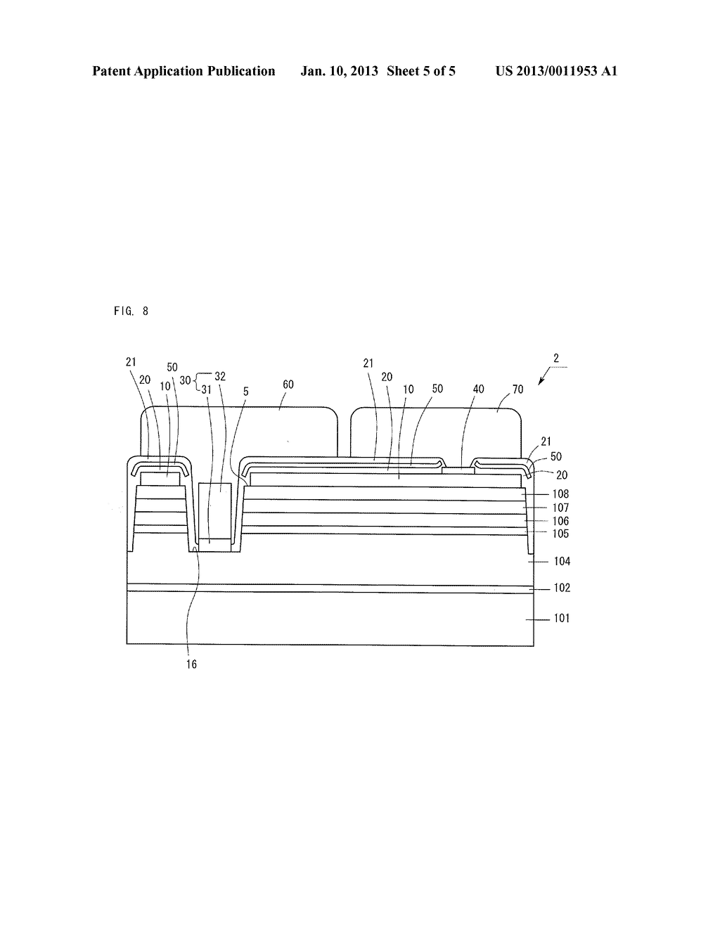 METHOD FOR MANUFACTURING SEMICONDUCTOR LIGHT-EMITTING DEVICE - diagram, schematic, and image 06