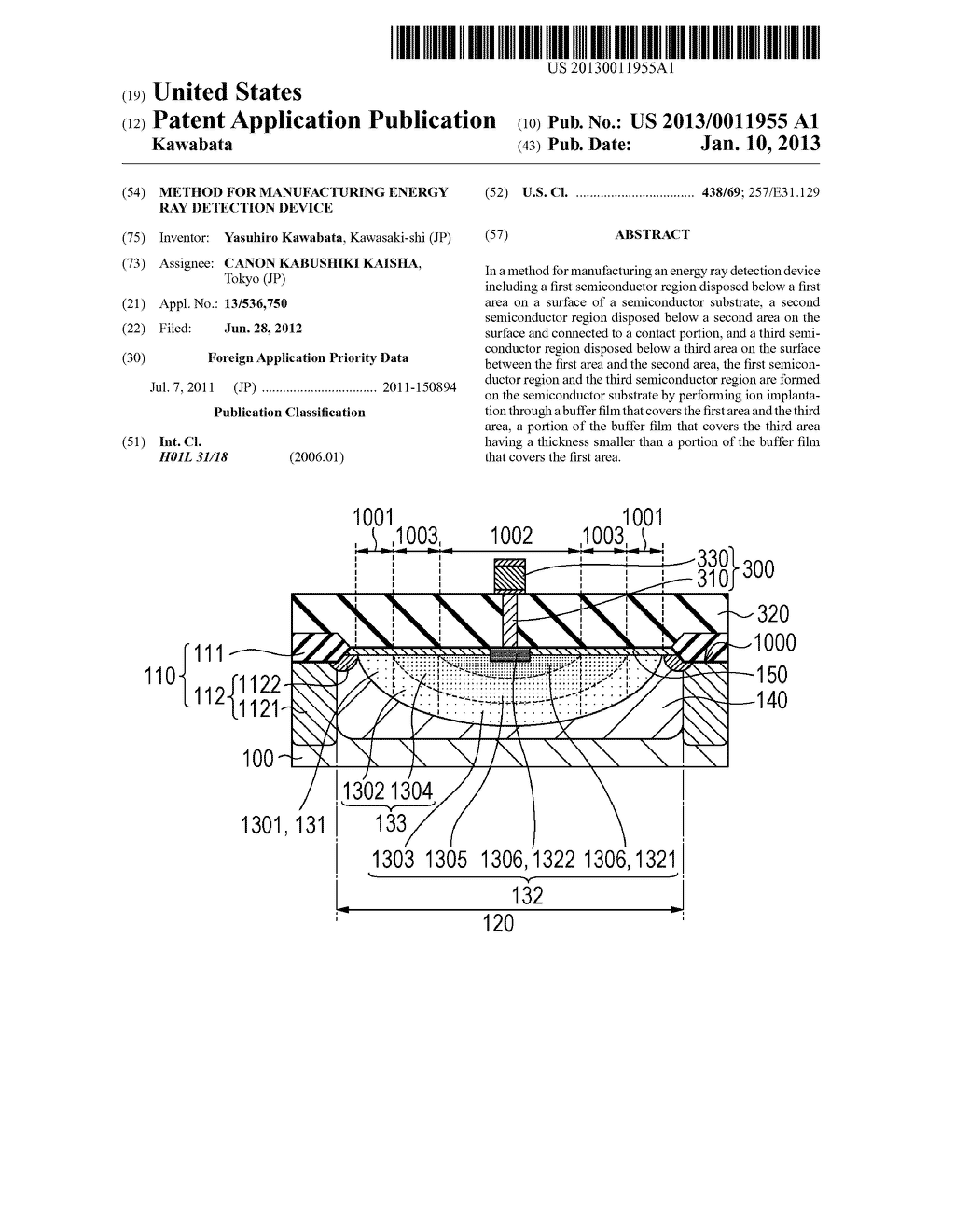 METHOD FOR MANUFACTURING ENERGY RAY DETECTION DEVICE - diagram, schematic, and image 01