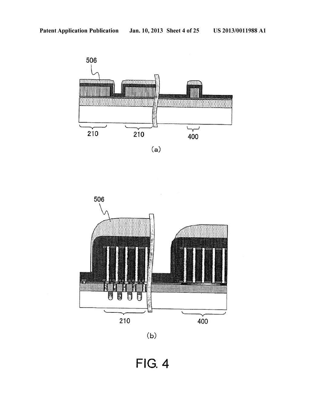 METHOD OF MANUFACTURING A SEMICONDUCTOR DEVICE HAVING A LAMINATED     STRUCTURE COMPRISING A BORON-DOPED SILICON GERMANIUM FILM AND A METAL     FILM - diagram, schematic, and image 05