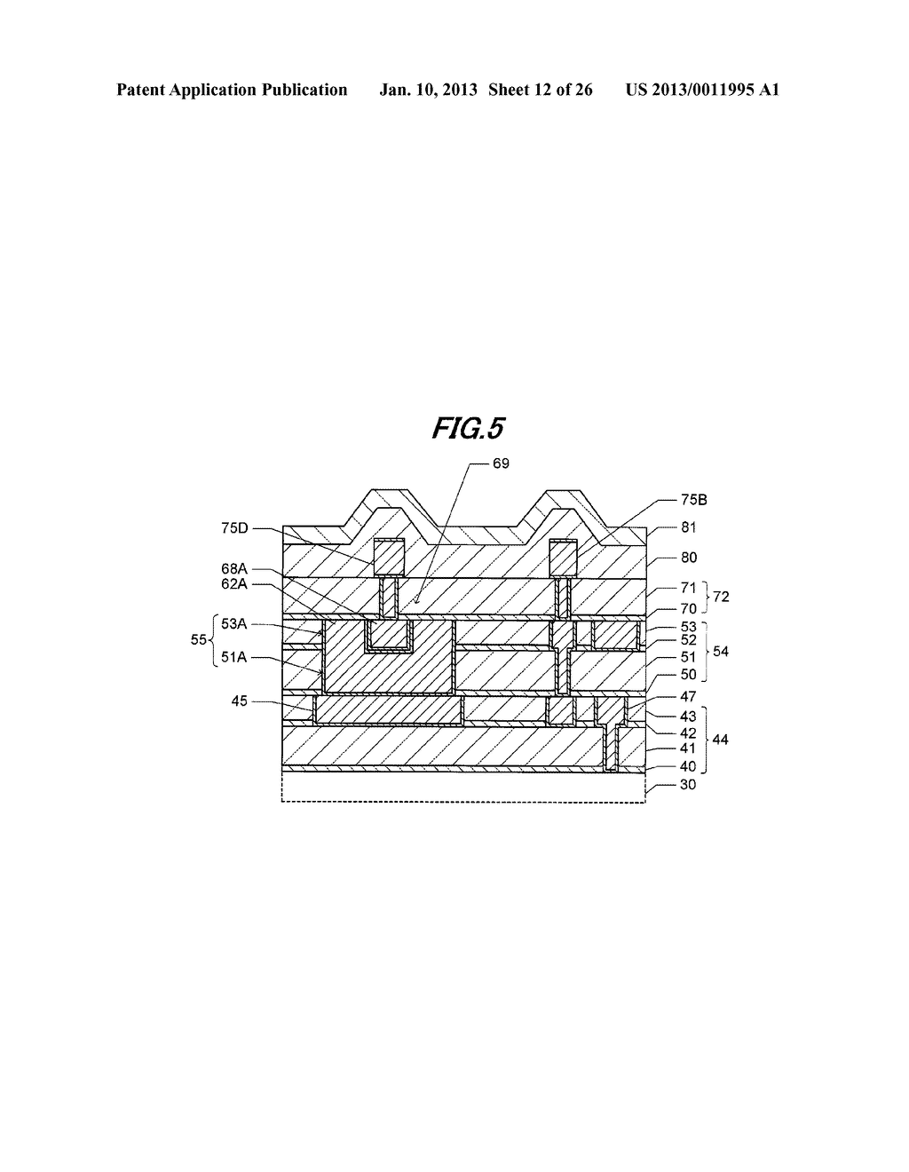 SEMICONDUCTOR DEVICE HAVING WIRING MADE BY DAMASCENE METHOD AND CAPACITOR     AND ITS MANUFACTURE METHOD - diagram, schematic, and image 13