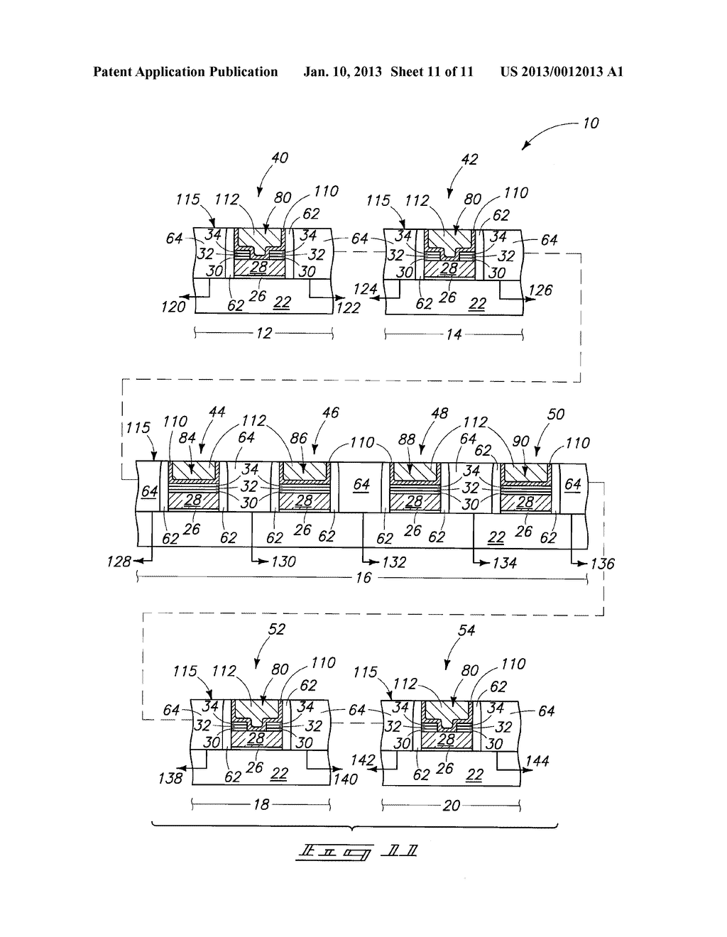 Methods Of Forming Transistor Gates - diagram, schematic, and image 12