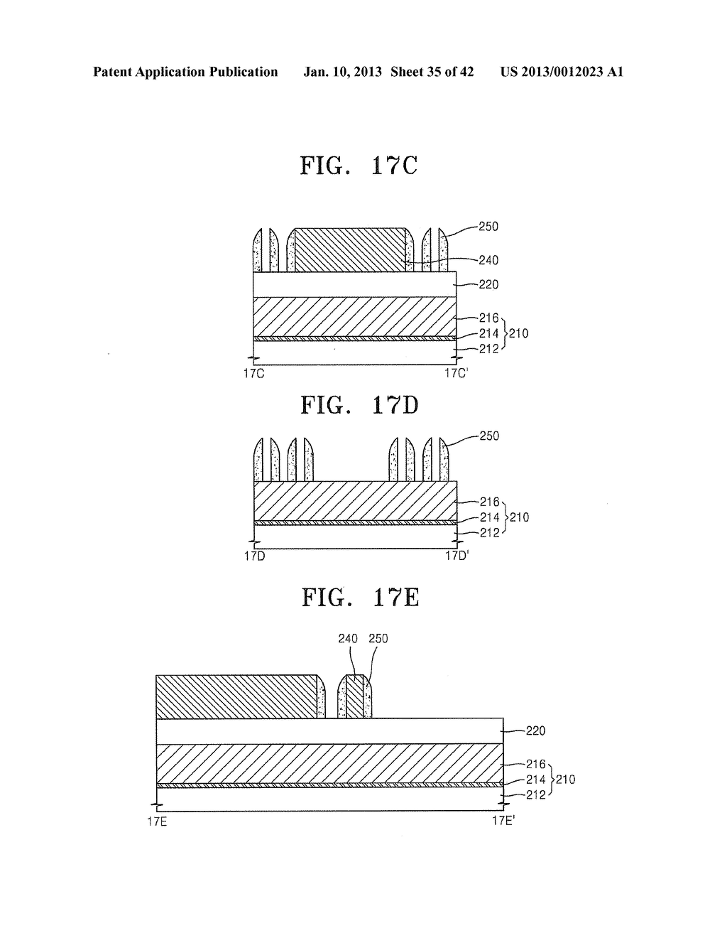 METHOD OF FORMING MICROPATTERN, METHOD OF FORMING DAMASCENE METALLIZATION,     AND SEMICONDUCTOR DEVICE AND SEMICONDUCTOR MEMORY DEVICE FABRICATED USING     THE SAME - diagram, schematic, and image 36