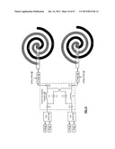 WIRELESS COMMUNICATION TRANSCEIVER WITH RECONFIGURABLE POLY SPIRAL ANTENNA diagram and image