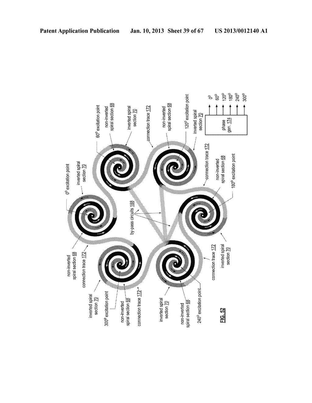 WIRELESS COMMUNICATION TRANSCEIVER WITH RECONFIGURABLE POLY SPIRAL ANTENNA - diagram, schematic, and image 40