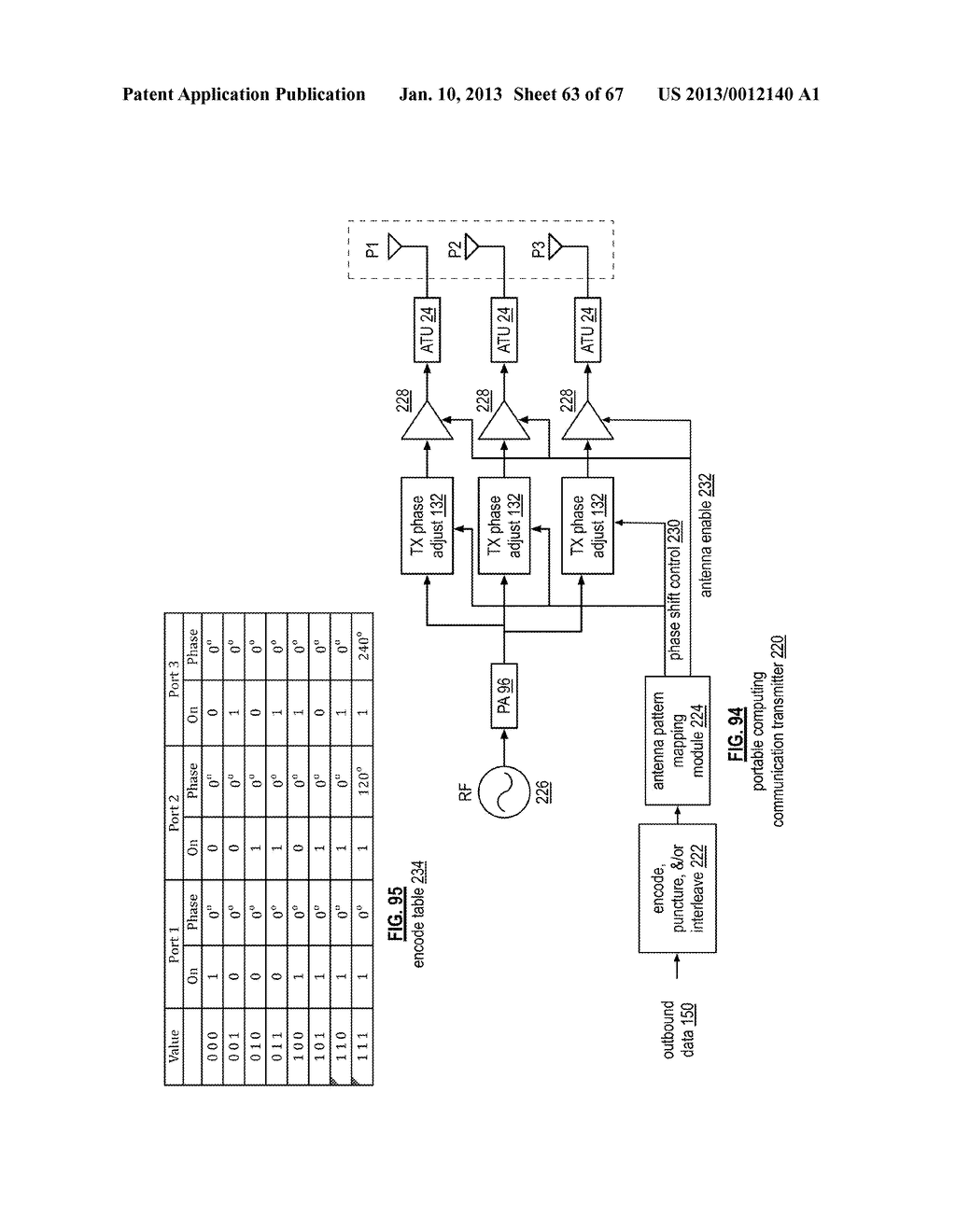 WIRELESS COMMUNICATION TRANSCEIVER WITH RECONFIGURABLE POLY SPIRAL ANTENNA - diagram, schematic, and image 64