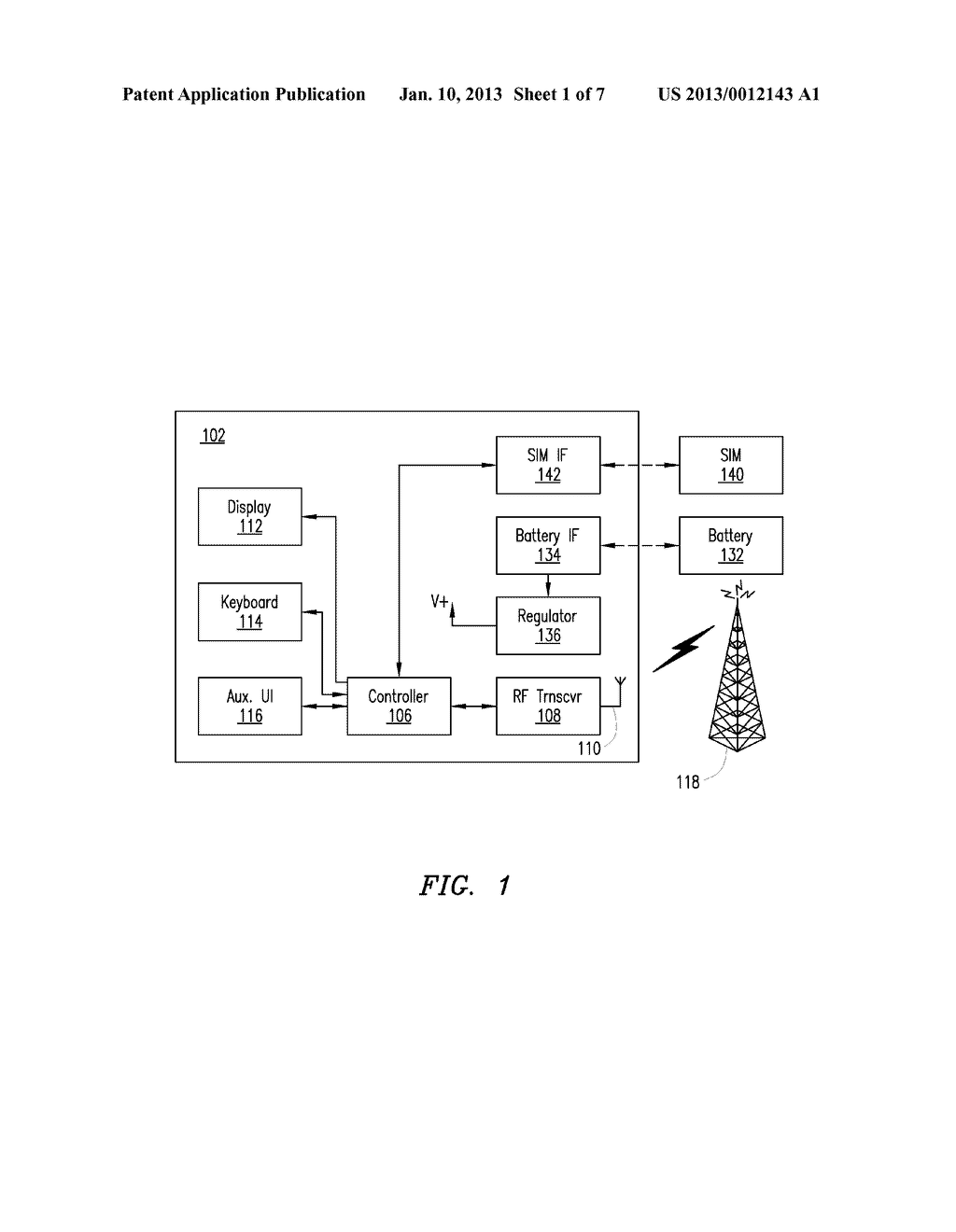 Method of Controlling a Plurality of Internal Antennas in a Mobile     Communication Device - diagram, schematic, and image 02