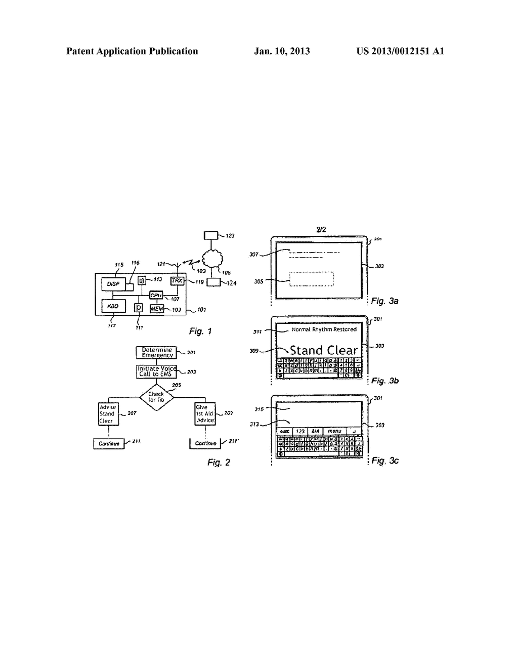 Defibrillator with integrated telecommunications - diagram, schematic, and image 02