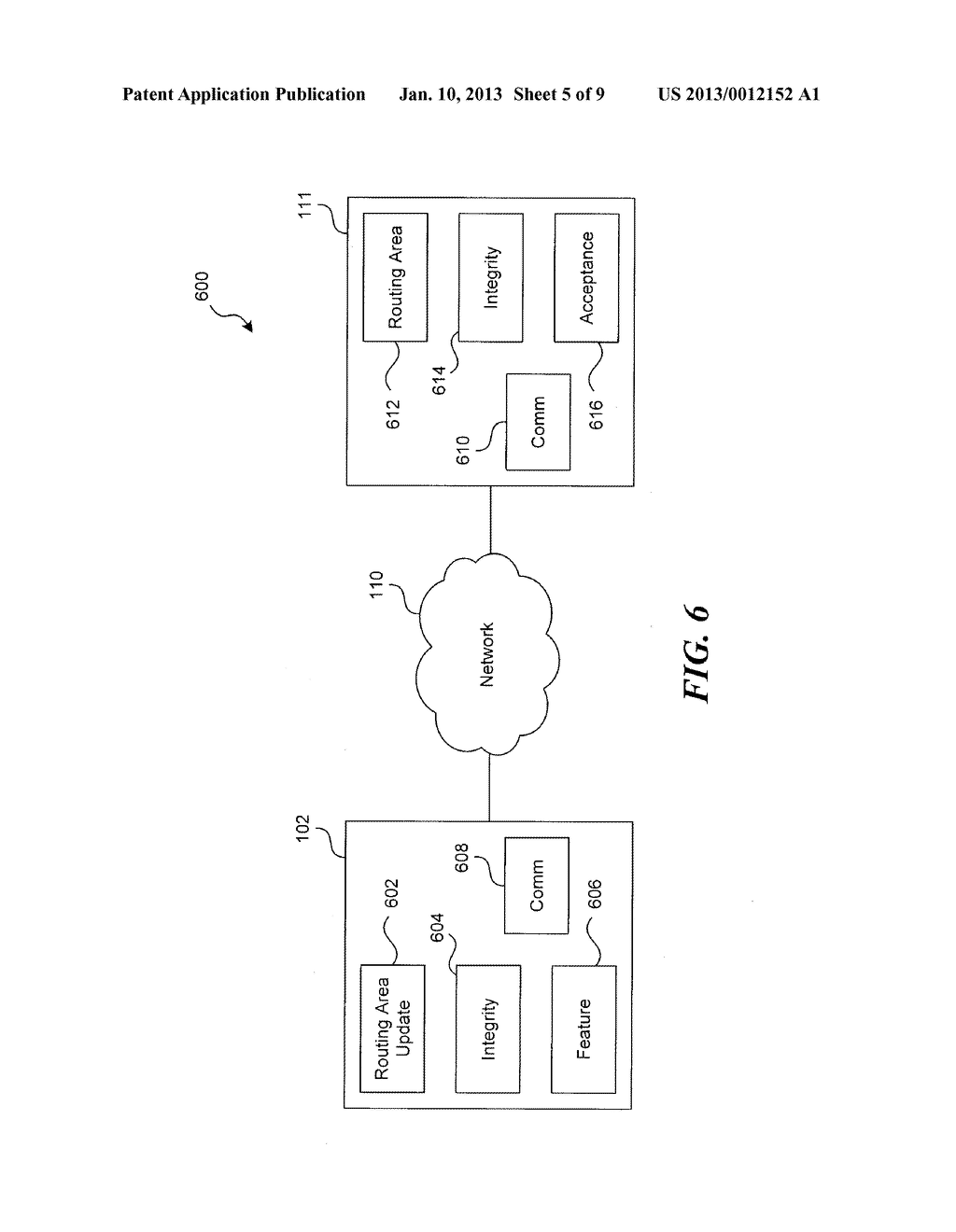 METHOD AND APPARATUS FOR COMMUNICATING NETWORK FEATURES DURING A ROUTING     AREA UPDATE PROCEDURE - diagram, schematic, and image 06