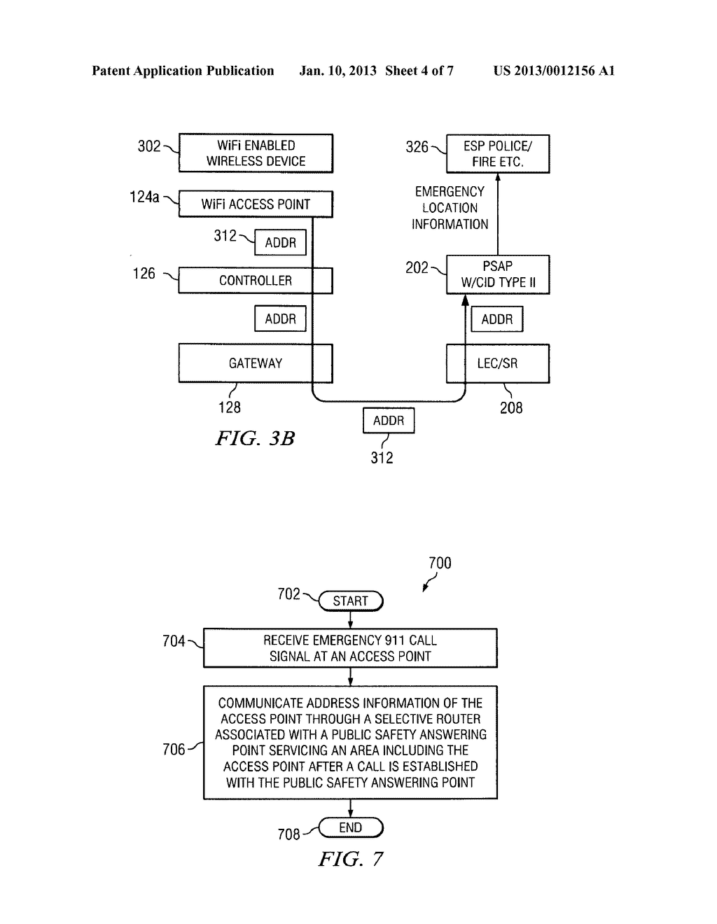 System and Method for Providing Location Information to a Public Safety     Answering Point During an Emergency 911 Call From a WiFi Handset - diagram, schematic, and image 05