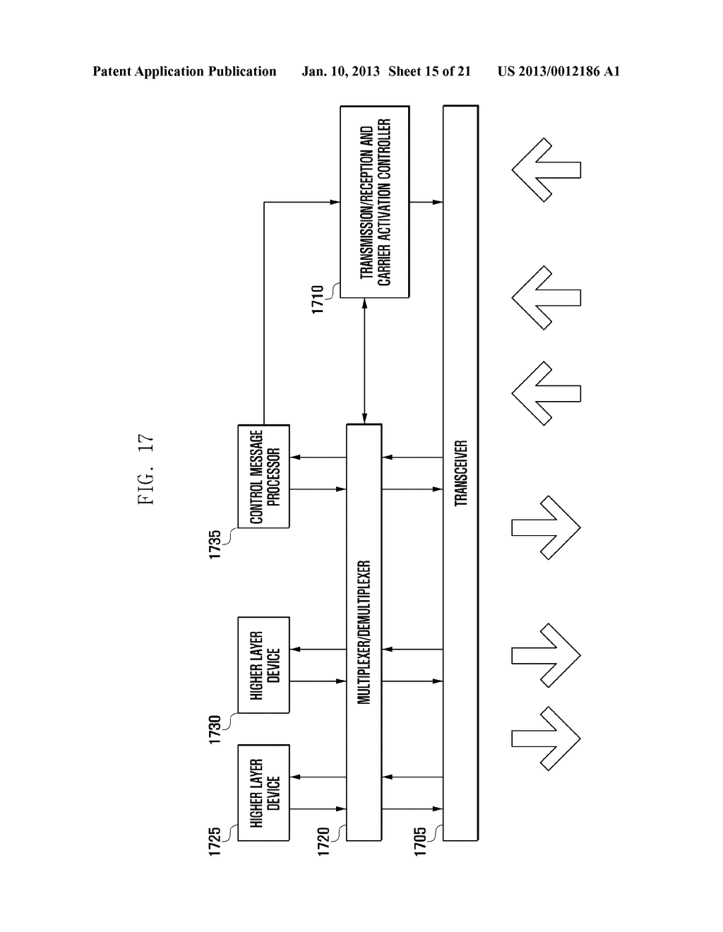 METHOD AND APPARATUS FOR ACTIVATING CARRIERS IN A MOBILE COMMUNICATION     SYSTEM - diagram, schematic, and image 16