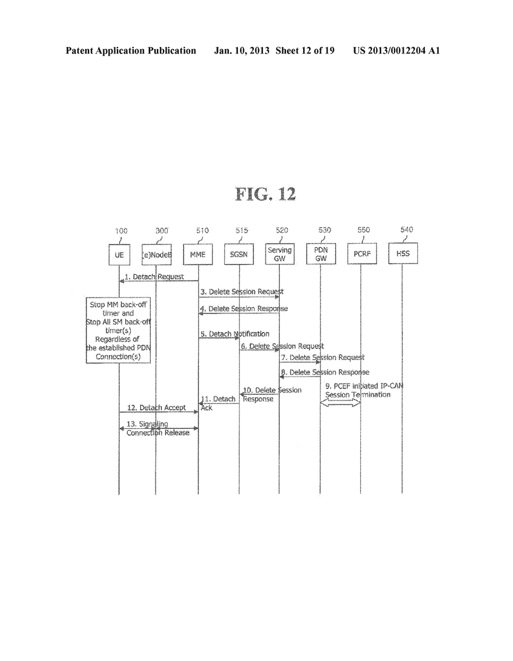 METHOD AND TERMINAL FOR PERFORMING DETACH PROCEDURE - diagram, schematic, and image 13