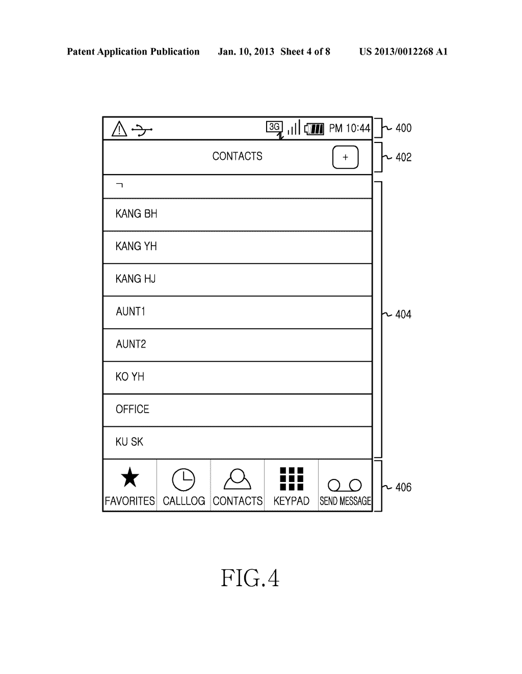 INTERFACE DEVICE FOR MOBILE COMMUNICATION TERMINAL AND METHOD THEREOF - diagram, schematic, and image 05