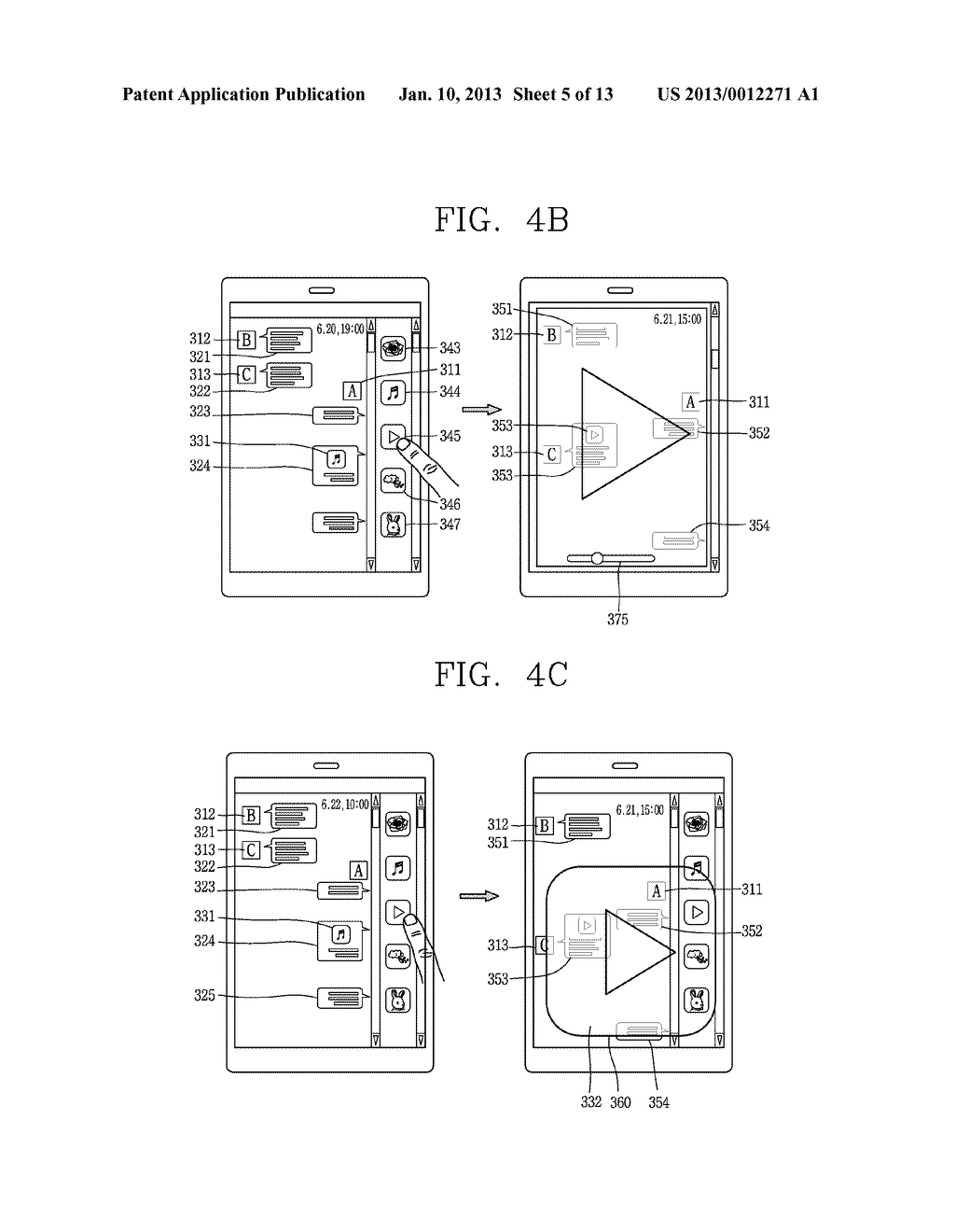 MOBILE DEVICE DISPLAYING INSTANT MESSAGE AND CONTROL METHOD OF MOBILE     DEVICE - diagram, schematic, and image 06