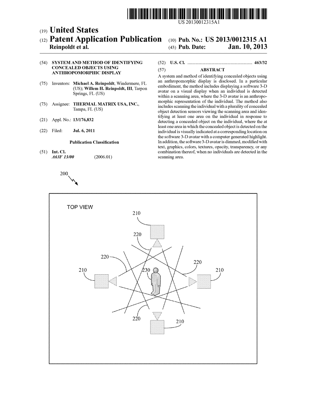 System and Method of Identifying Concealed Objects Using Anthropomorphic     Display - diagram, schematic, and image 01