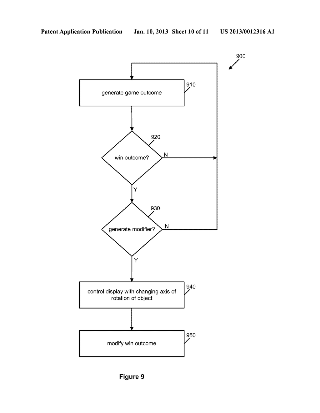 METHOD OF GAMING, A GAMING SYSTEM, AND A GAME CONTROLLER - diagram, schematic, and image 11