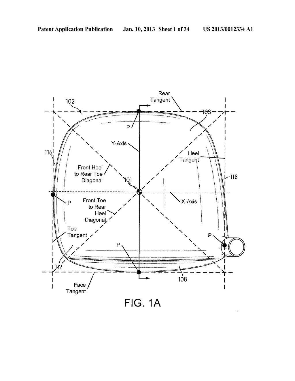 Golf Clubs and Golf Club Heads Having a Configured Shape - diagram, schematic, and image 02