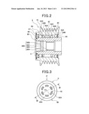 VEHICLE ROTATING ELECTRICAL MACHINE AND CAP STRUCTURE OF PULLEY FOR THE     SAME diagram and image