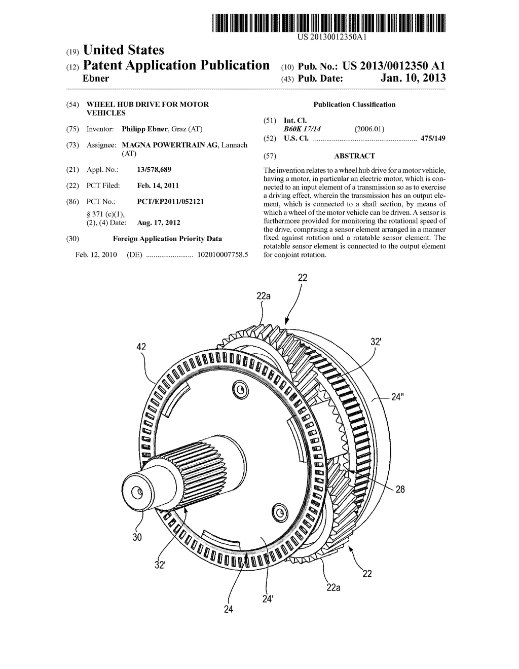 WHEEL HUB DRIVE FOR MOTOR VEHICLES - diagram, schematic, and image 01