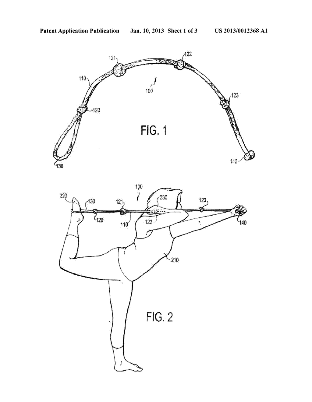 Apparatus For Stretching and Yoga and Method Of Using - diagram, schematic, and image 02