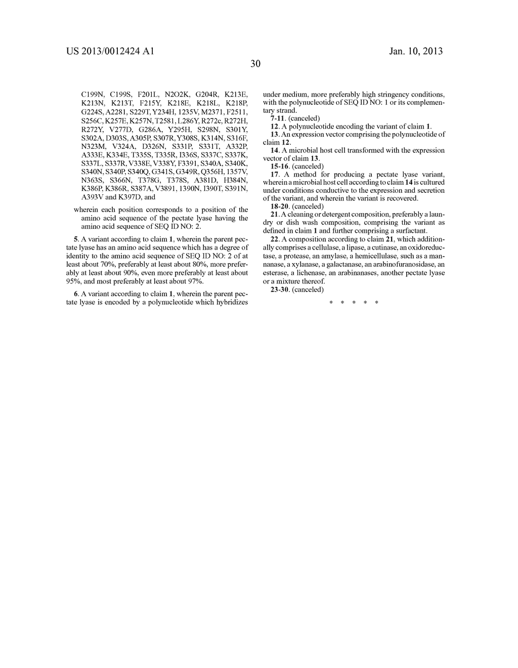 Pectate Lyase Variants - diagram, schematic, and image 31