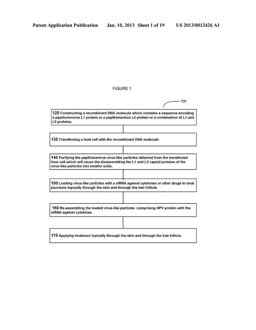 Virion Derived Protein Nanoparticles For Delivering Diagnostic Or     Therapeutic Agents For the Treatment of Psoriasis - diagram, schematic, and image 02