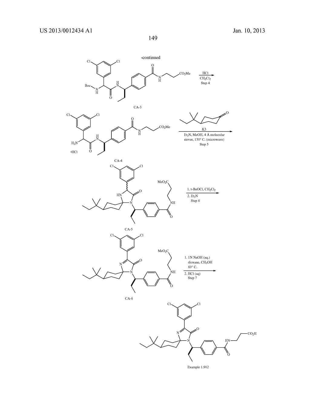 NOVEL SPIRO IMIDAZOLONES AS GLUCAGON RECEPTOR ANTAGONISTS, COMPOSITIONS,     AND METHODS FOR THEIR USE - diagram, schematic, and image 150