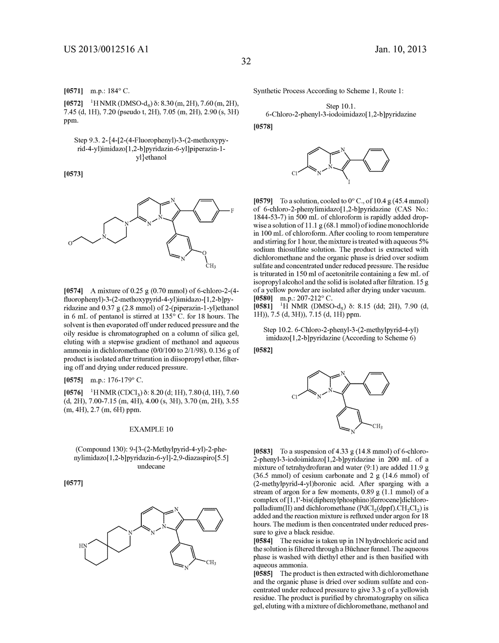 6-CYCLOAMINO-3-(PYRID-4-YL)IMIDAZO[1,2-b]PYRIDAZINE DERIVATIVES,     PREPARATION THEREOF AND THERAPEUTIC USE THEREOF - diagram, schematic, and image 33