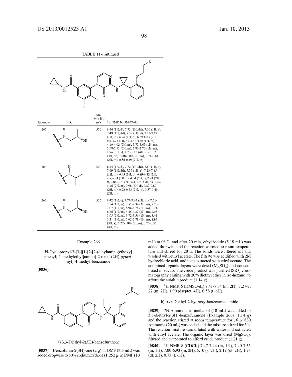 PYRAZINONE DERIVATIVES, PHARMACEUTICALLY ACCEPTABLE SALTS THEREOF AND     THEIR USES - diagram, schematic, and image 105