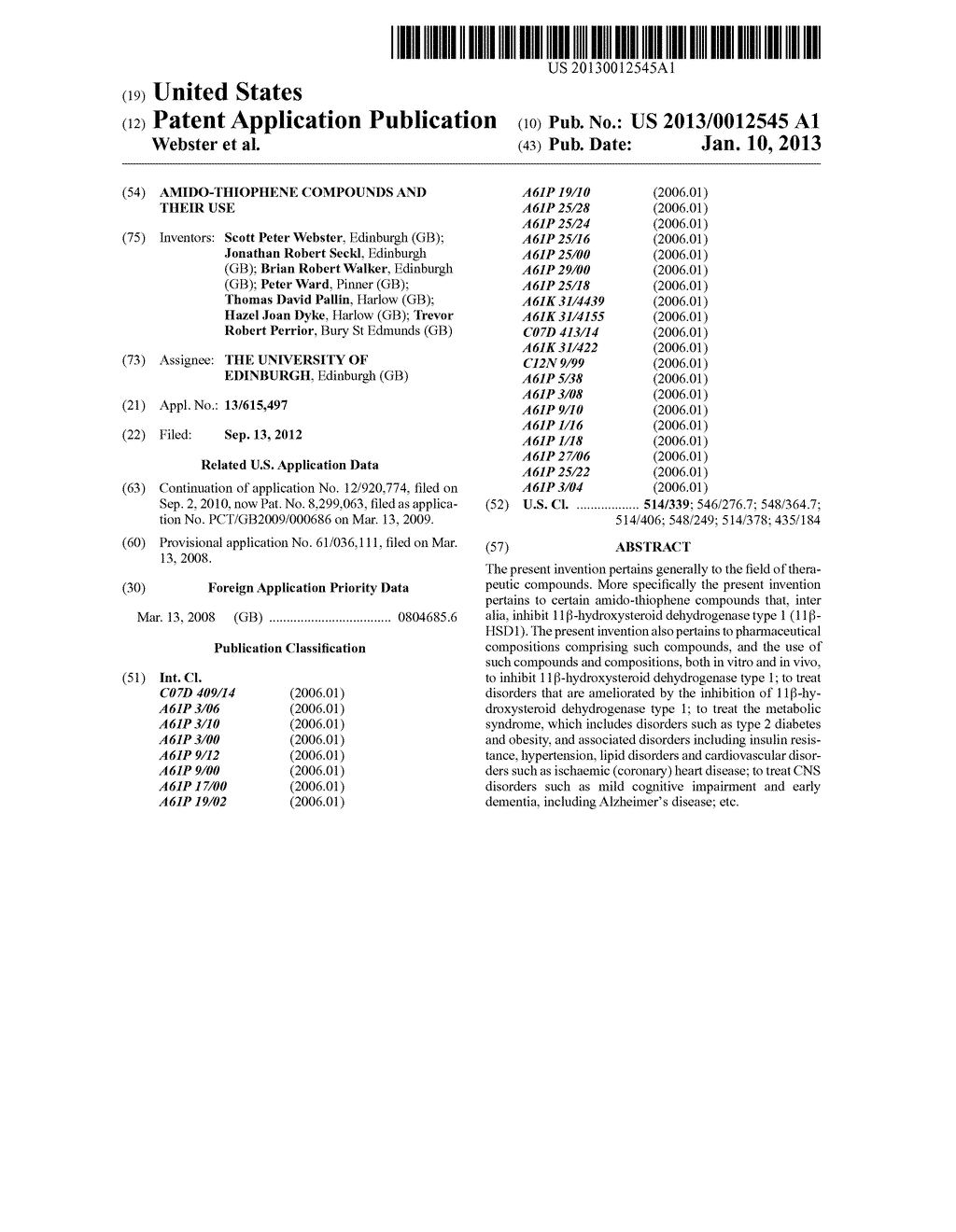 Amido-Thiophene Compounds and Their Use - diagram, schematic, and image 01