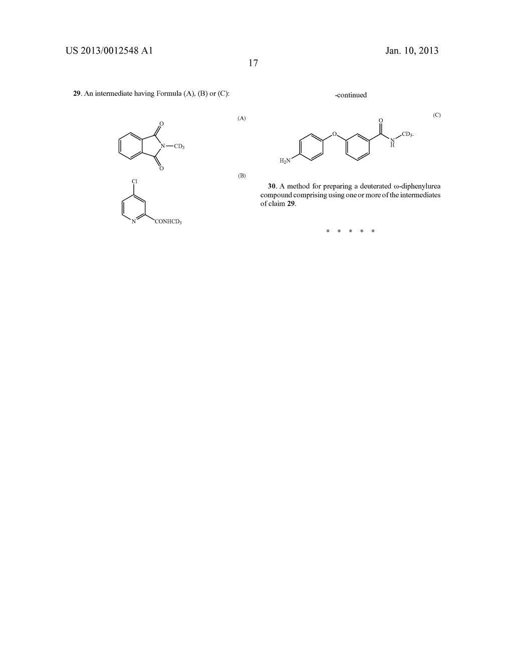 DEUTERIUM-SUBSTITUTED OMEGA-DIPHENYLUREA AND DERIVATIVES THEREOF AND     PHARMACEUTICAL COMPOSITIONS COMPRISING THE COMPOUNDS - diagram, schematic, and image 19