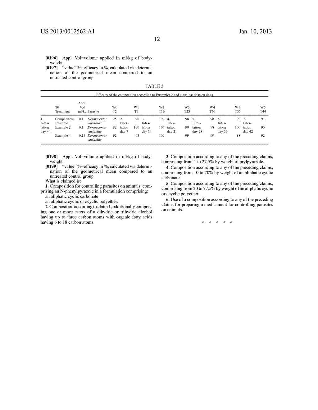 Composition for Controlling Parasites on Animals - diagram, schematic, and image 13