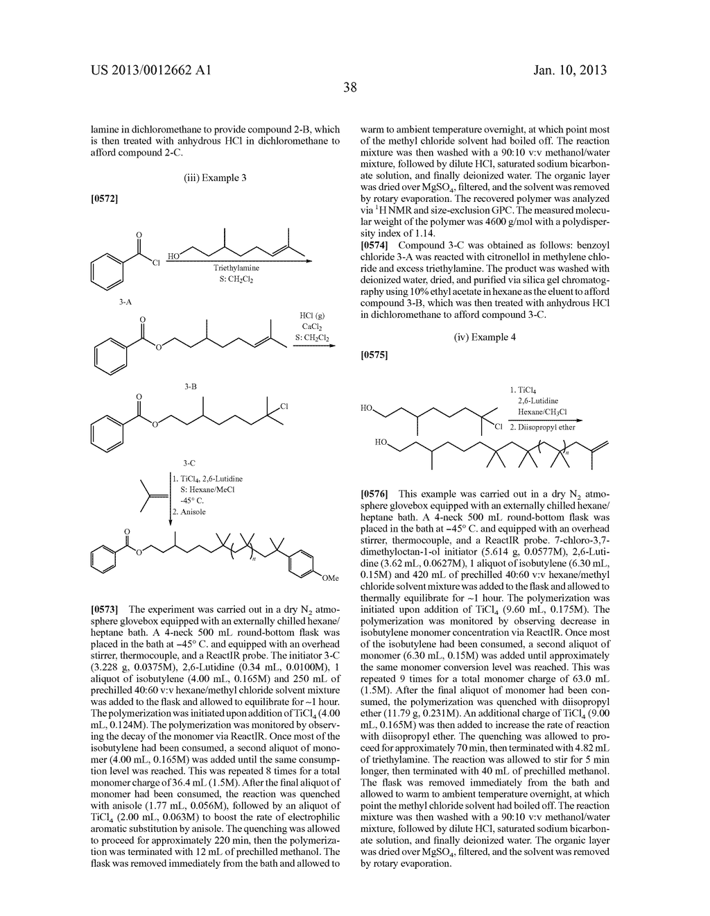 METHODS OF PRODUCING MONO- AND MULTI-FUNCTIONAL POLYMERS FROM     TERPENE-BASED INITIATORS - diagram, schematic, and image 39