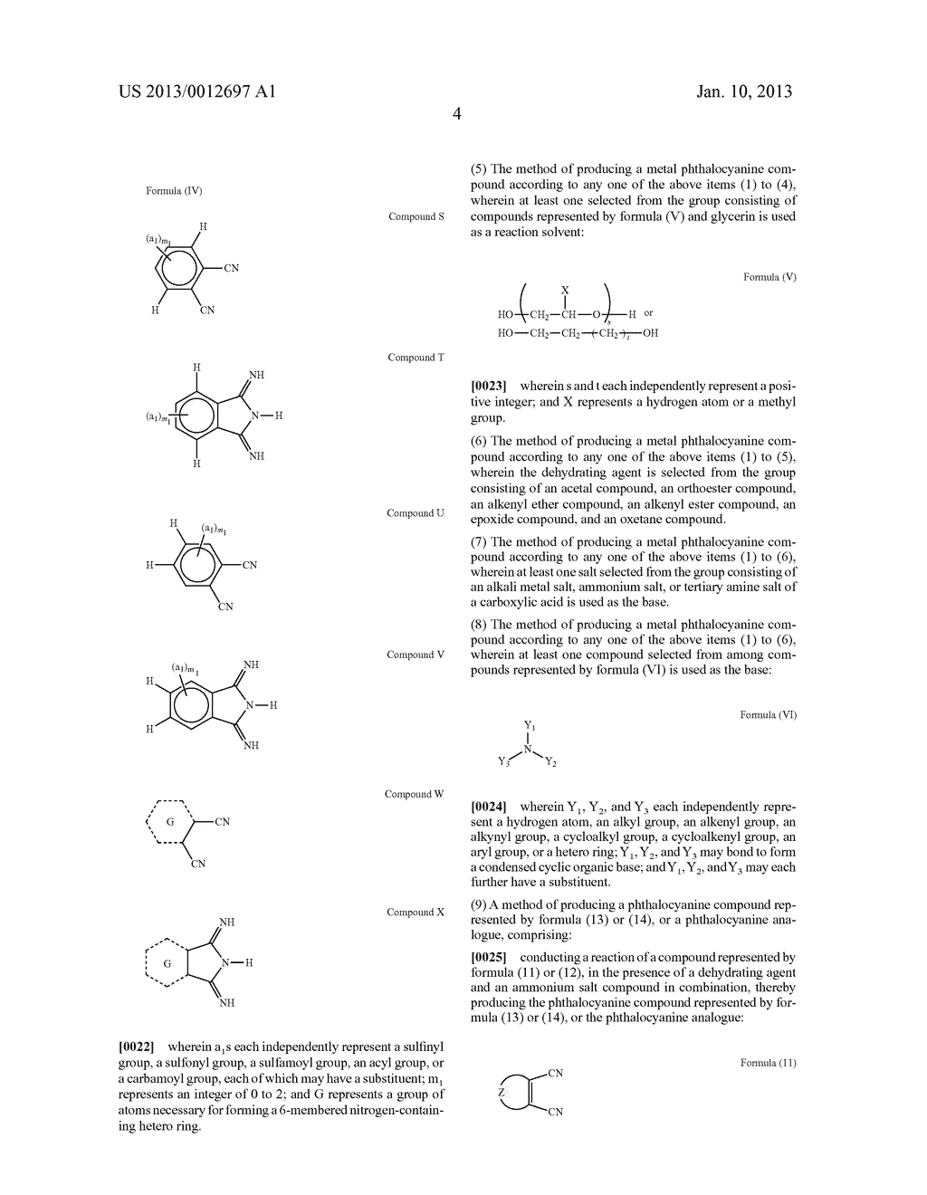 METHOD OF PRODUCING A METAL PHTHALOCYANINE COMPOUND, AND METHOD OF     PRODUCING A PHTHALOCYANINE COMPOUND AND AN ANALOGUE THEREOF - diagram, schematic, and image 07