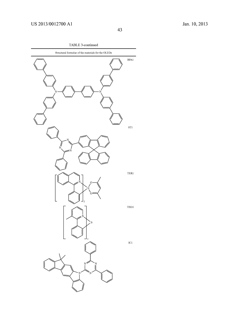 MATERIALS FOR ORGANIC ELECTROLUMINESCENT DEVICES - diagram, schematic, and image 44