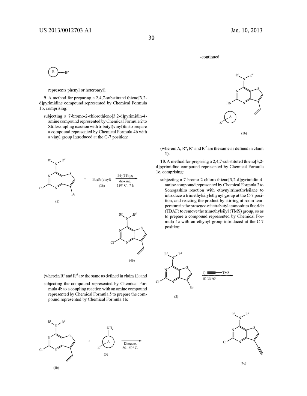 2,4,7-SUBSTITUTED THIENO[3,2-D]PYRIMIDINE COMPOUNDS AS PROTEIN KINASE     INHIBITORS - diagram, schematic, and image 31
